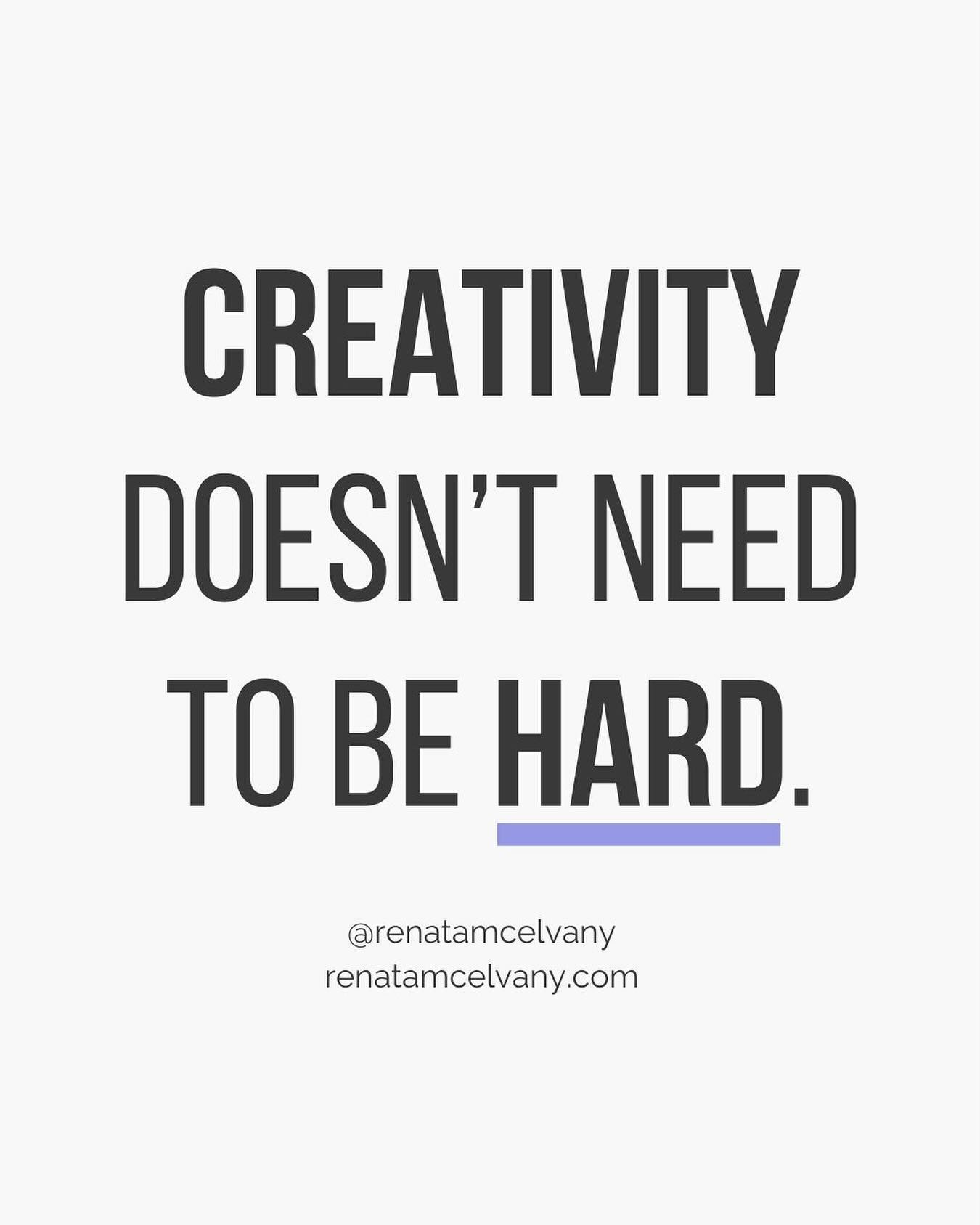 🤷🏽&zwj;♀️ I don&rsquo;t know who needs to hear this but creating and/or pursuing a creative passion project doesn&rsquo;t need to be hard!

So, let your creativity shine✨

Need help going from creatively stuck to creatively thriving? I can help, he