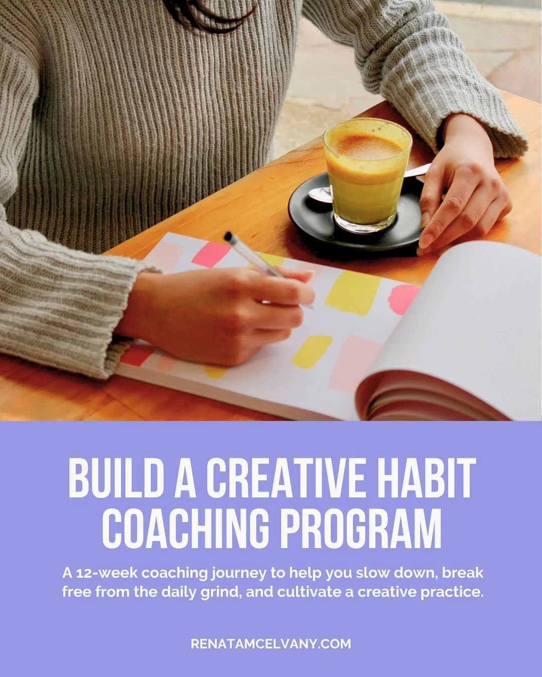 Ladies, if you&rsquo;re tired of living life on the fast lane, prioritizing achievement &amp; productivity, and dreaming of expressing yourself but feeling stuck, I&rsquo;m talking to you! 😩

Build A Creative Habit Coaching Program is my 12-week in 