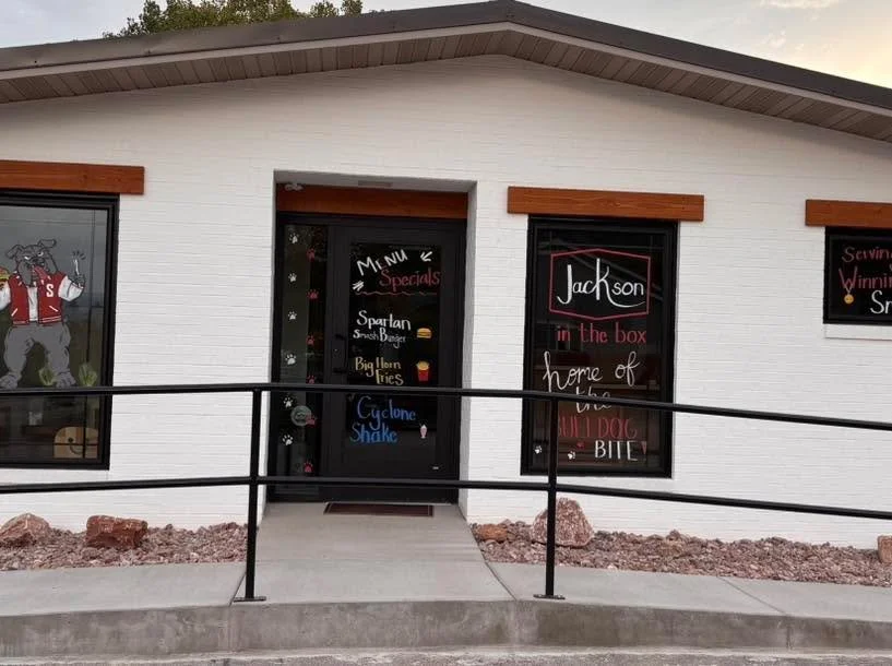 Sundance Homecoming Week has a fast food theme, so our team served up some Bulldog spirit in the windows! 🍔🐾 Go Bulldogs! ❤️🤍

Huge credit to our Sundance team members Nevada and Tara for the artwork!