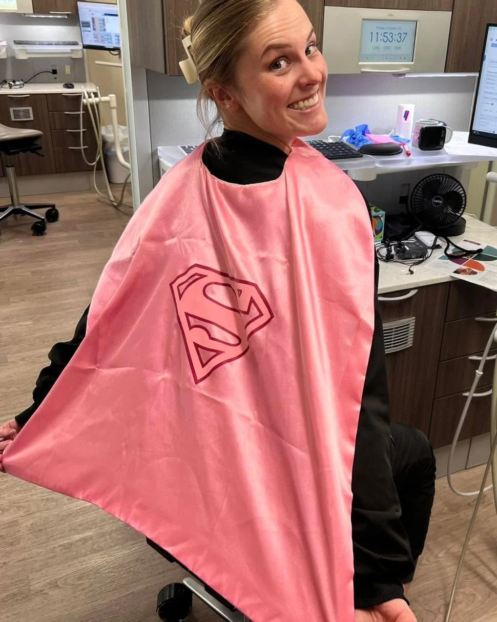 Not all superheroes wear capes, but ours do! 🦸&zwj;♀️

Happy National Dental Hygiene Month to our super hygiene team! Thank you for the skill, kindness, and care you bring to every patient, every day. We&rsquo;re so lucky to have you! ❤️