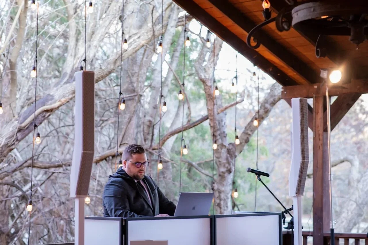 Danny Bolin, a renowned wedding DJ, ready to set the mood at a Dallas event