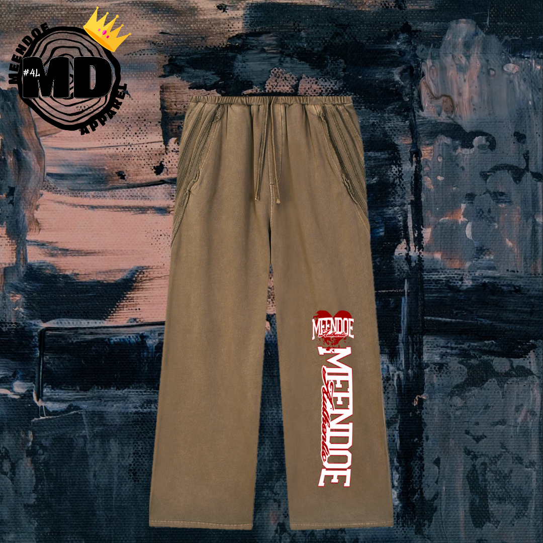 Chrome Heart Snow Washed Tape Raw Edge Sweatpants