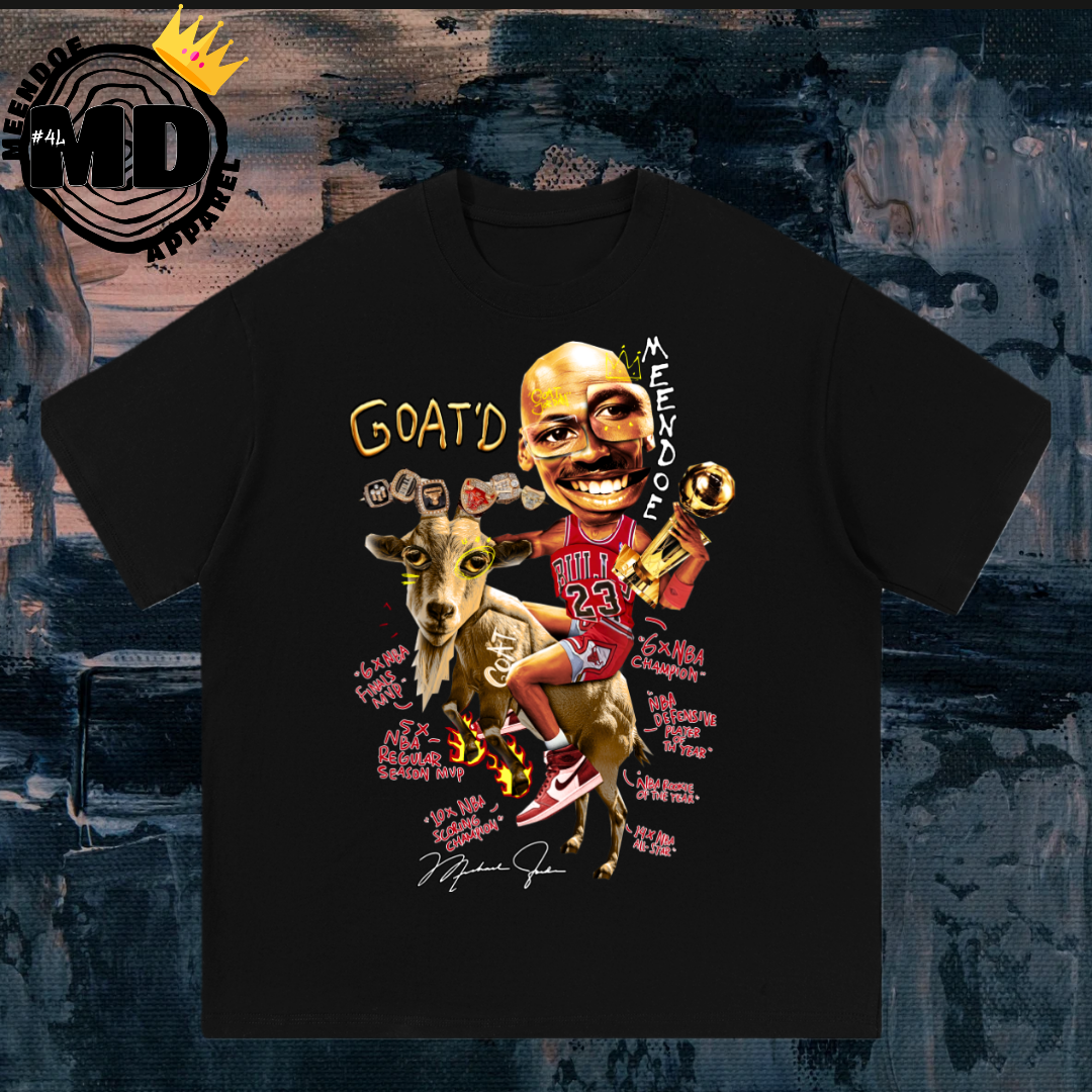 "GOAT'D" Essentials Tee (Red/White Font)