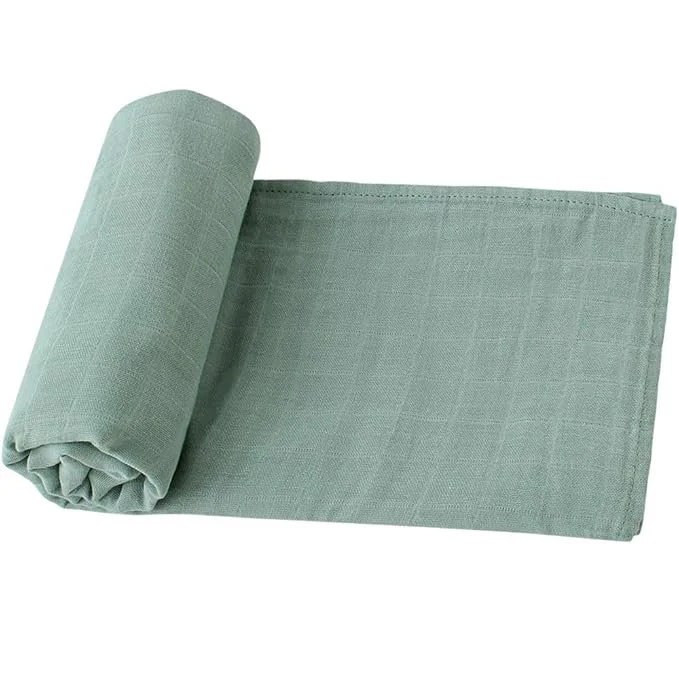 Organic Cotton Muslin Baby Swaddle Blanket