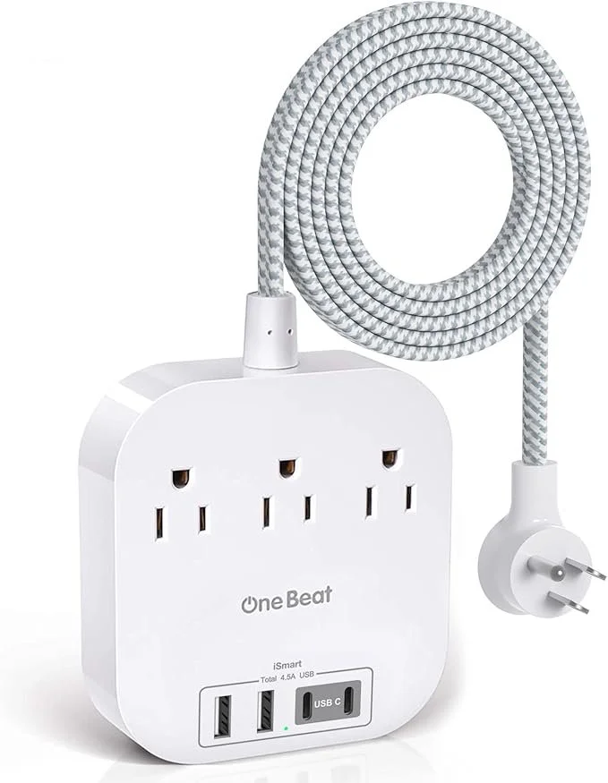 Power Strip with USB A + C Outlets