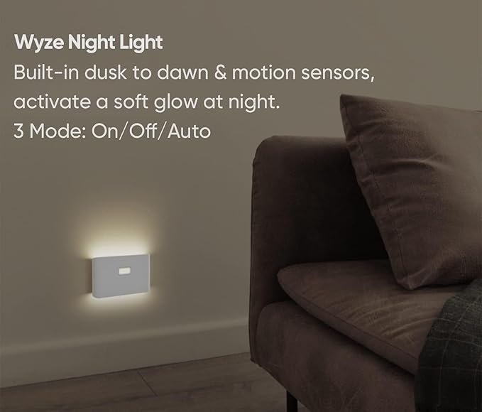 Rechargeable Night Lights w/Motion Sensors