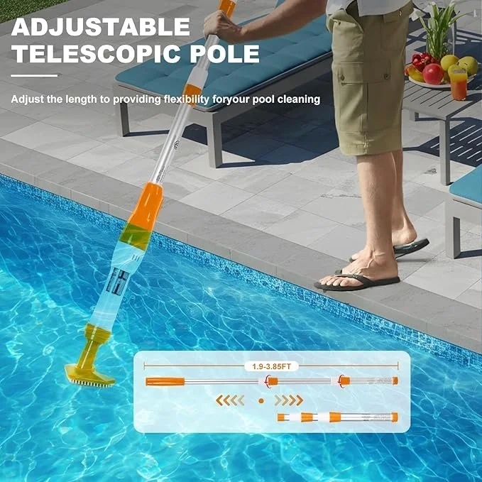 Cordless Rechargeable Pool + Hot Tub Vac