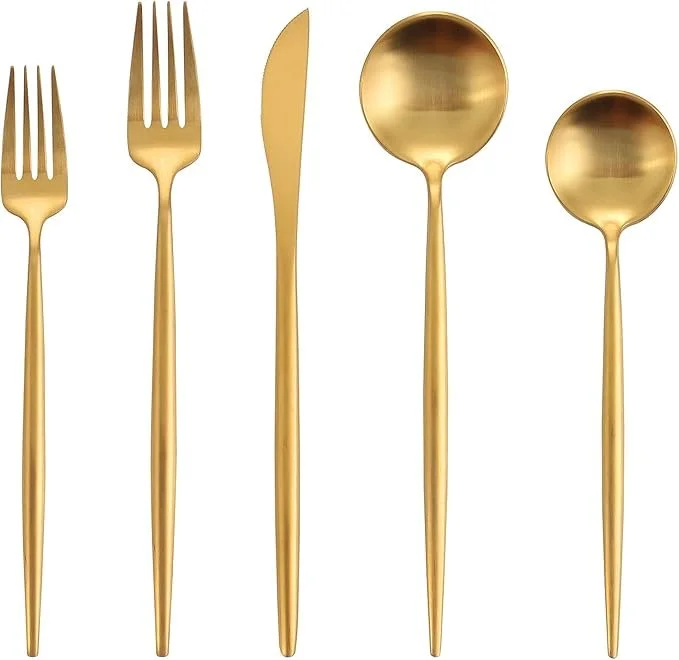 Matte Gold Silverware