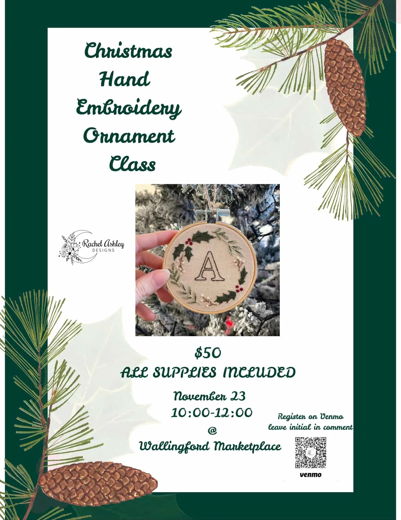 Rachel Ashley Embroidery Class