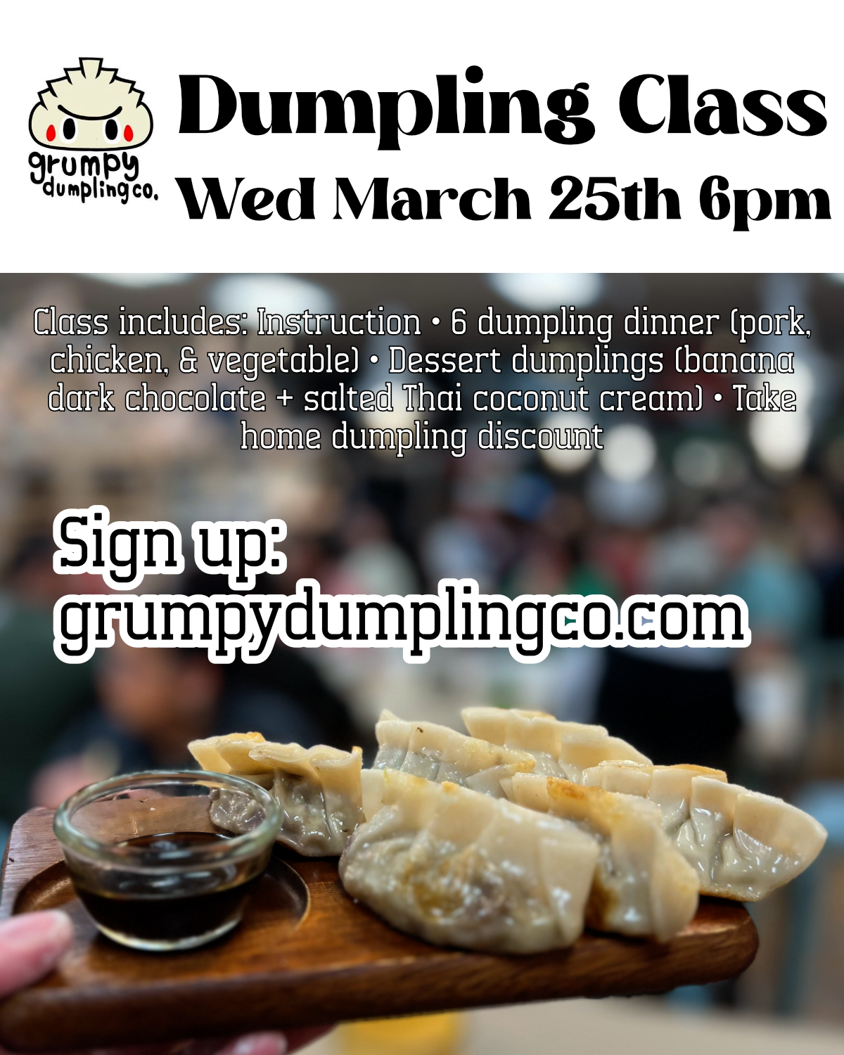 Dumpling Class hosted by Grumpy Dumpling Co.