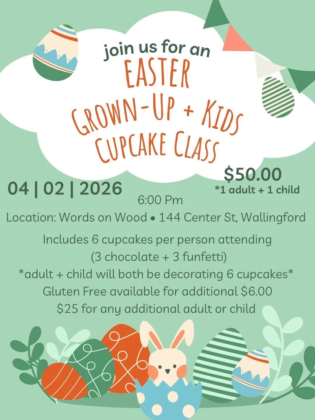 Alyssa’s Cakery Grown Up &amp; Kids Cupcake Class
