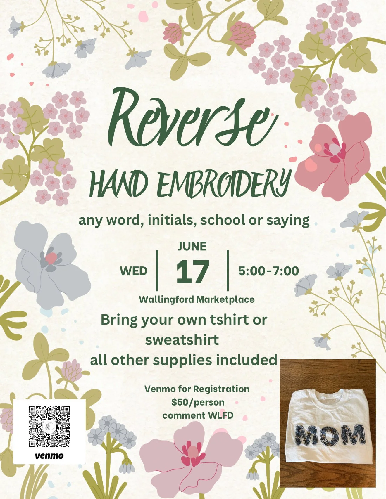 Reverse Embroidery Workshop hosted by Rachel Ashley Designs 