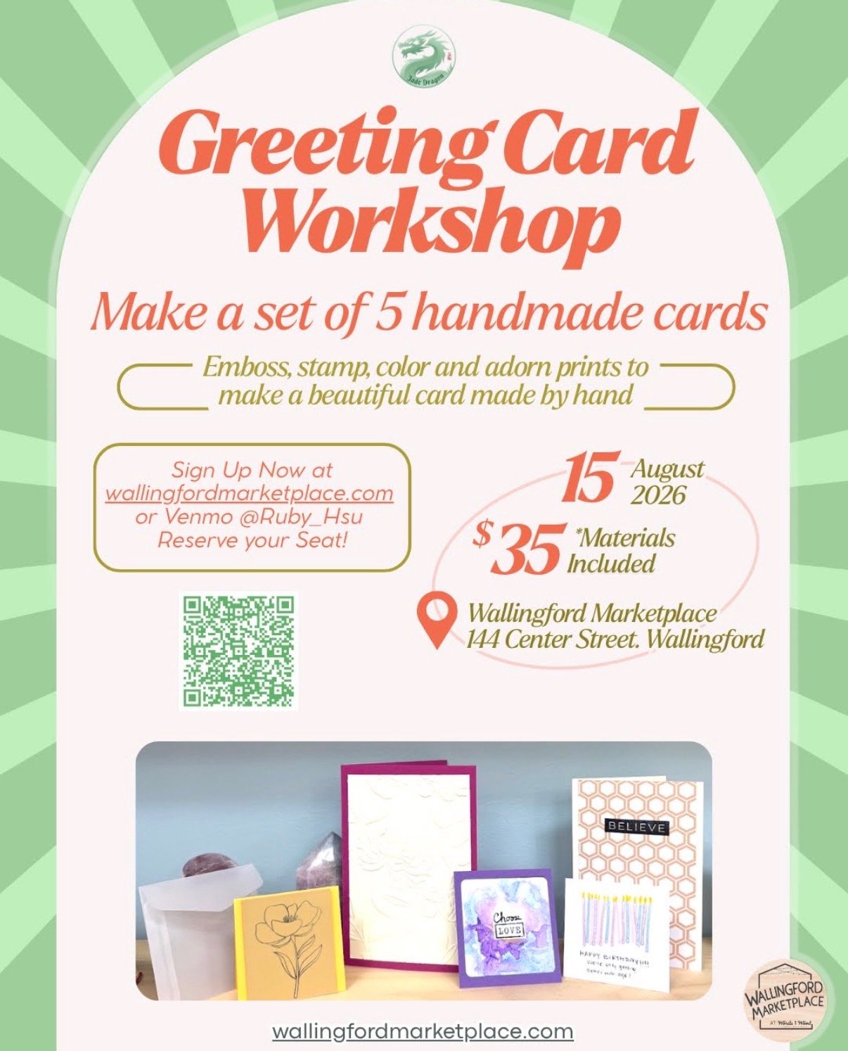 Greeting Card Workshop hosted by Jade Dragon