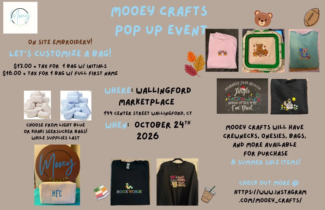 Mooey Crafts embroidery pop-up