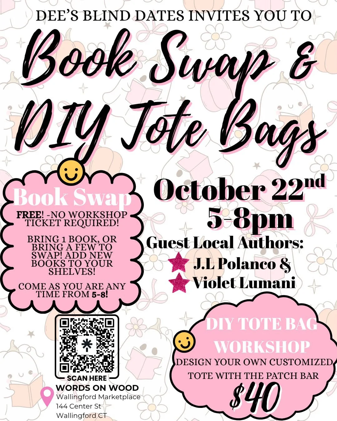 Book Swap & DIY Tote Bag night hosted by Dee's Blind Dates