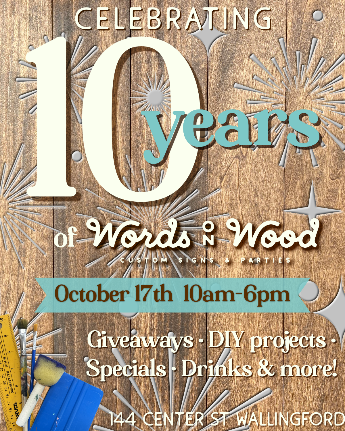 Words on Wood 10 Year Anniversary Celebration
