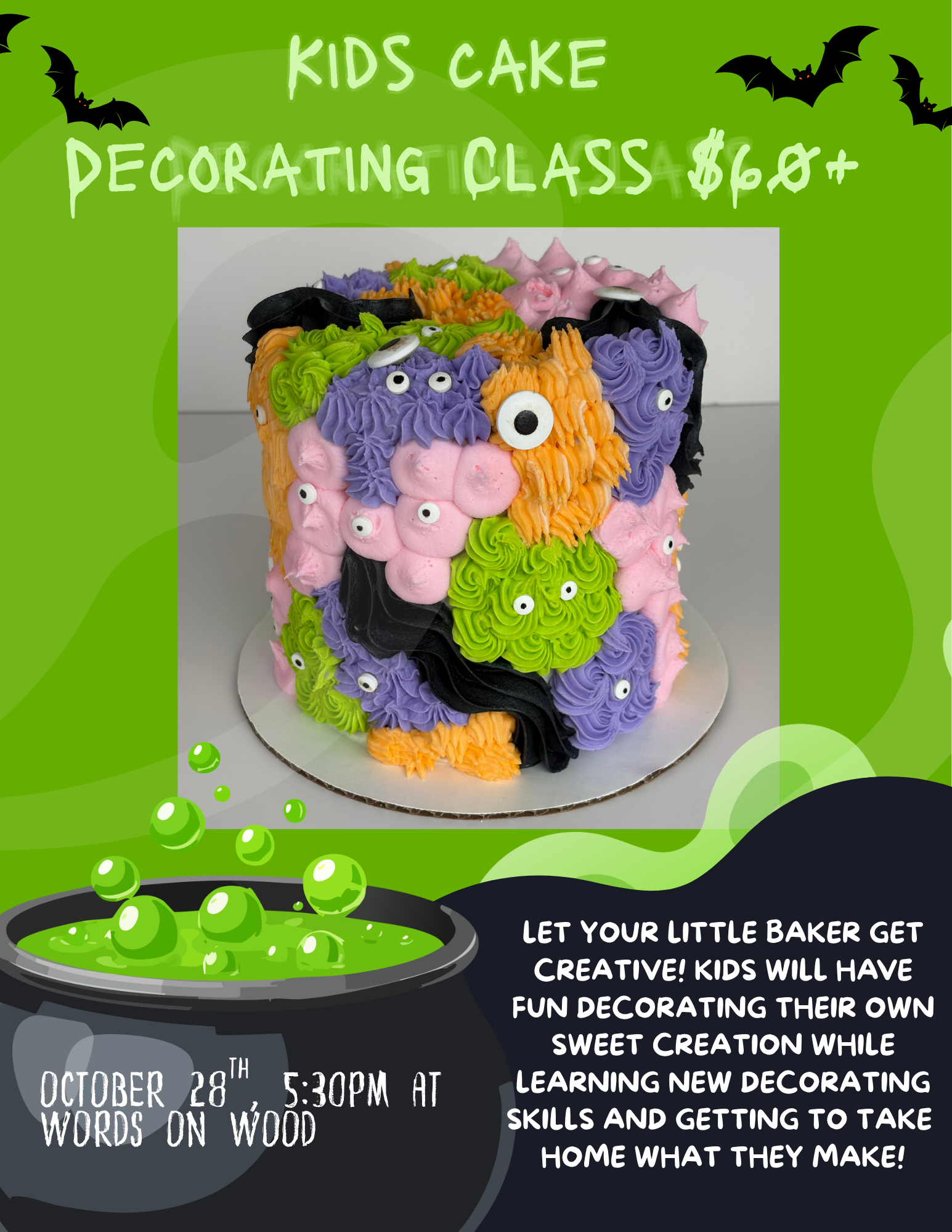 Kids Cake Decorating Class hosted by Alyssa’s Cakery