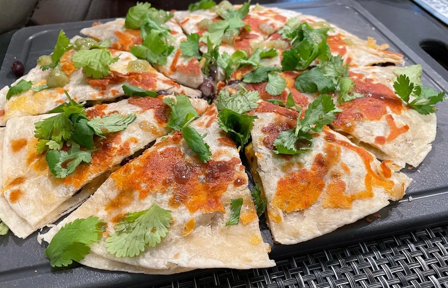 Testing out new recipes! 
#quesadilla