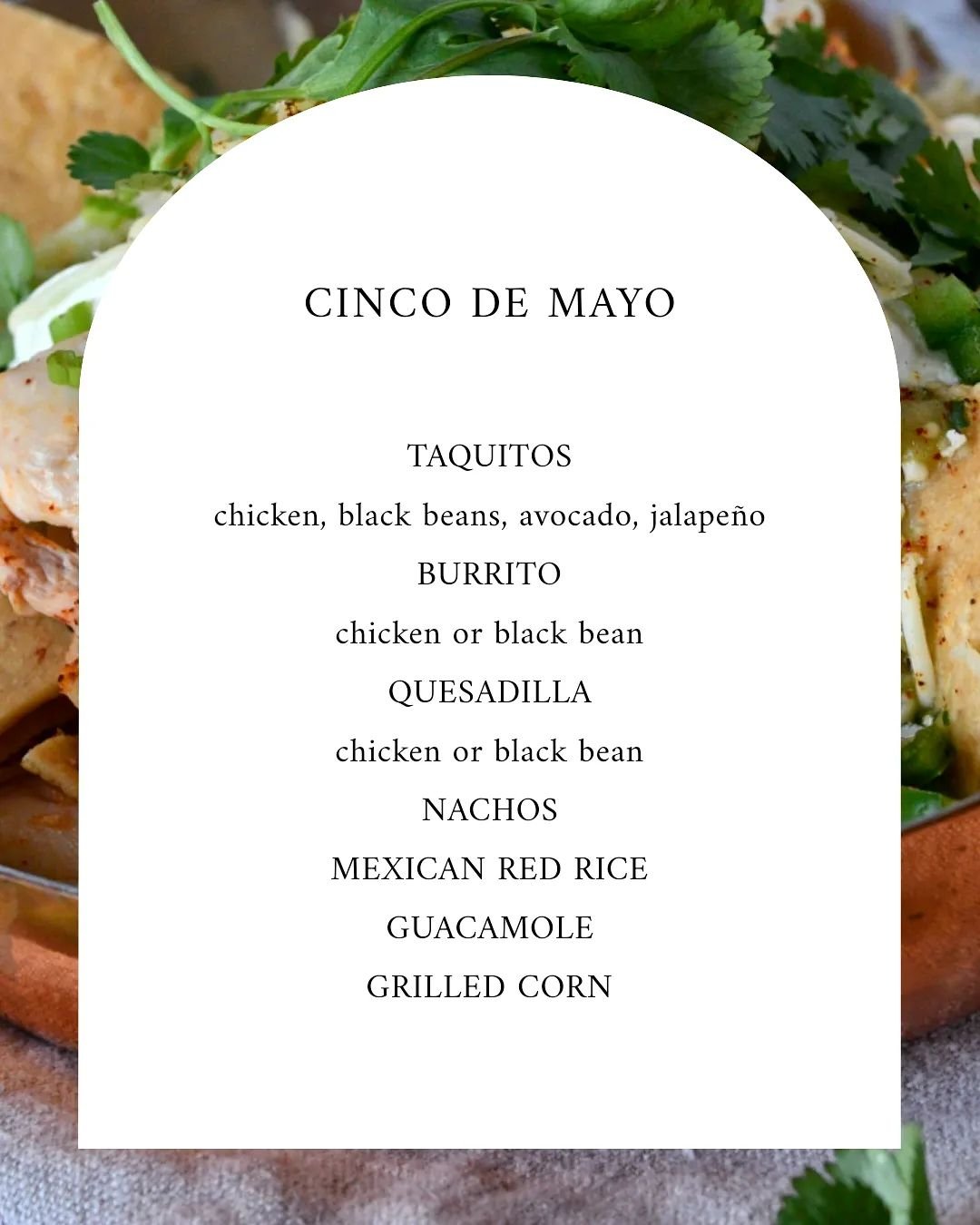 Happy Cinco de Mayo from everyone here at Cooked! Check out our menu for today: taquitos, burritos, grab-and-go nachos, queso-corn dip, and so much more! Great for dinner at home or to bring to a party. Here for you today from 9-3! 

See our Daily Sp