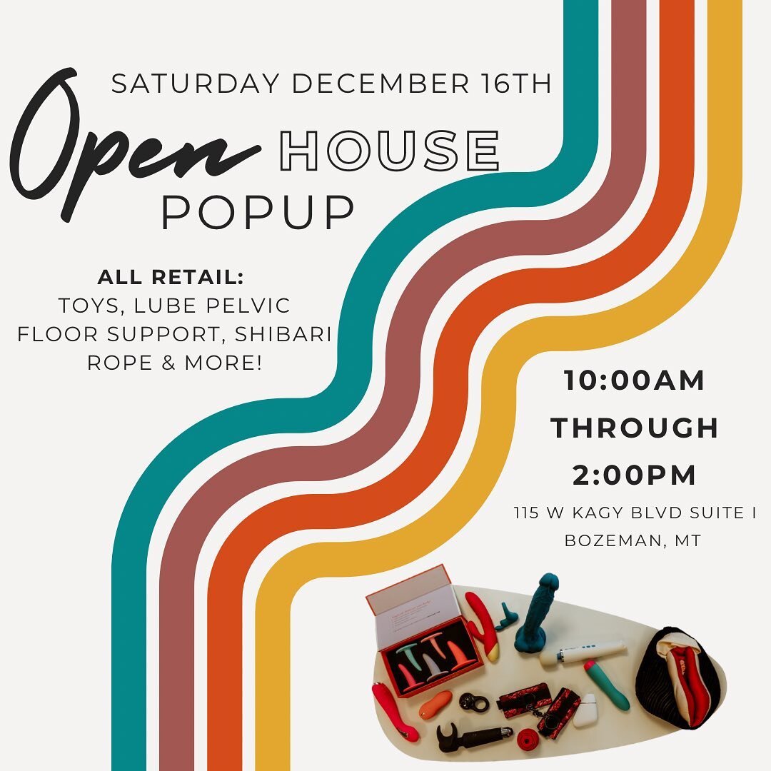 COME JOIN US THIS SATURDAY AT 10AM ✨

Cum (😉) and finish up holiday shopping for yourself and your special loved ones and see all we have got. Each toy and product we have in stock was chosen intentionally &amp; with love. Trained staff will be on s