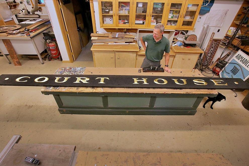 Keene Sentinel: For posterity, a well-aged sign gets a touch-up