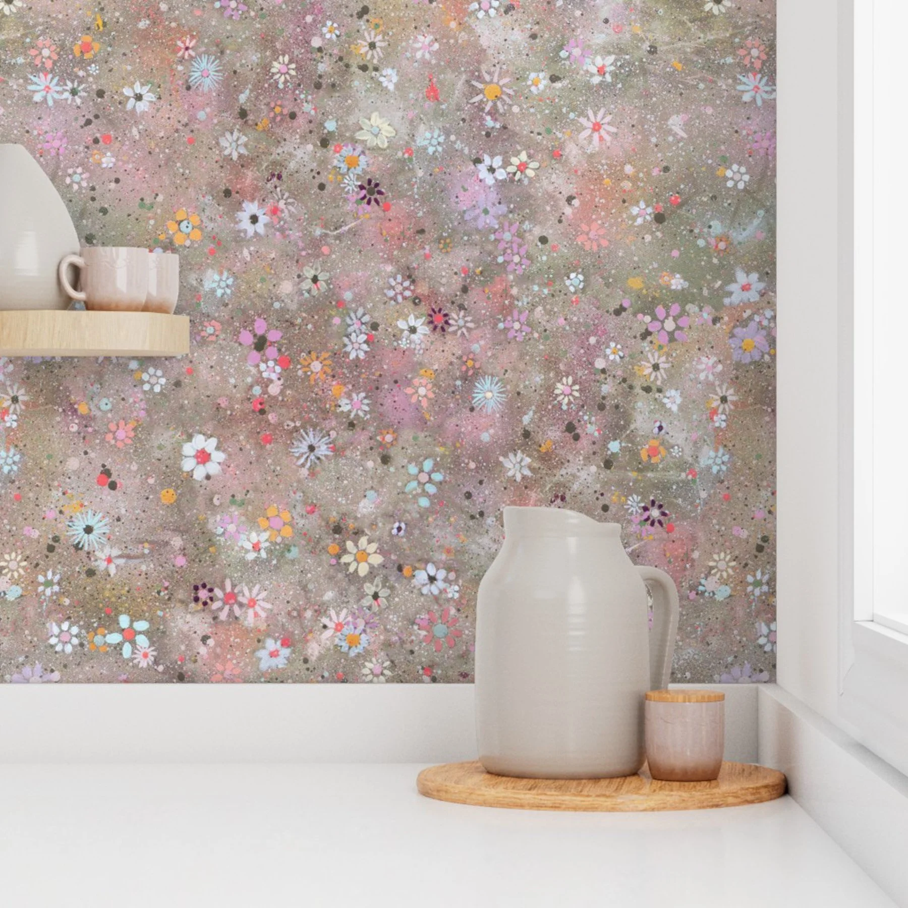 Wildflowers in Warm Terra wallpaper.jpg