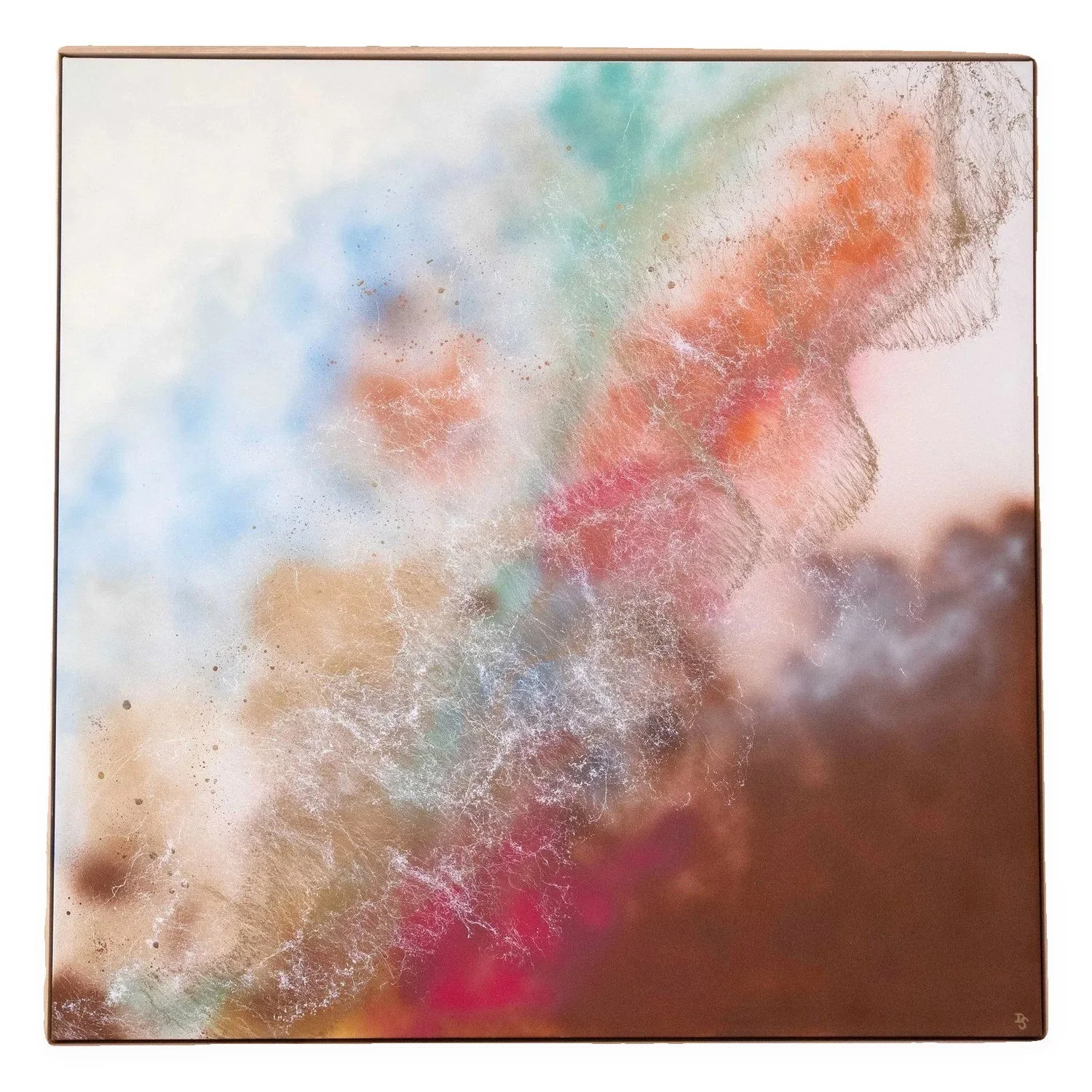 Abundance by De-Anne Strange, 2026, spray paint on oak framed canvas