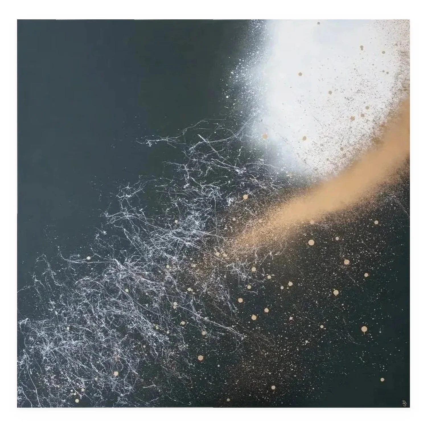 The Light Within by De-Anne Strange, 2026, spray paint on canvas wrap