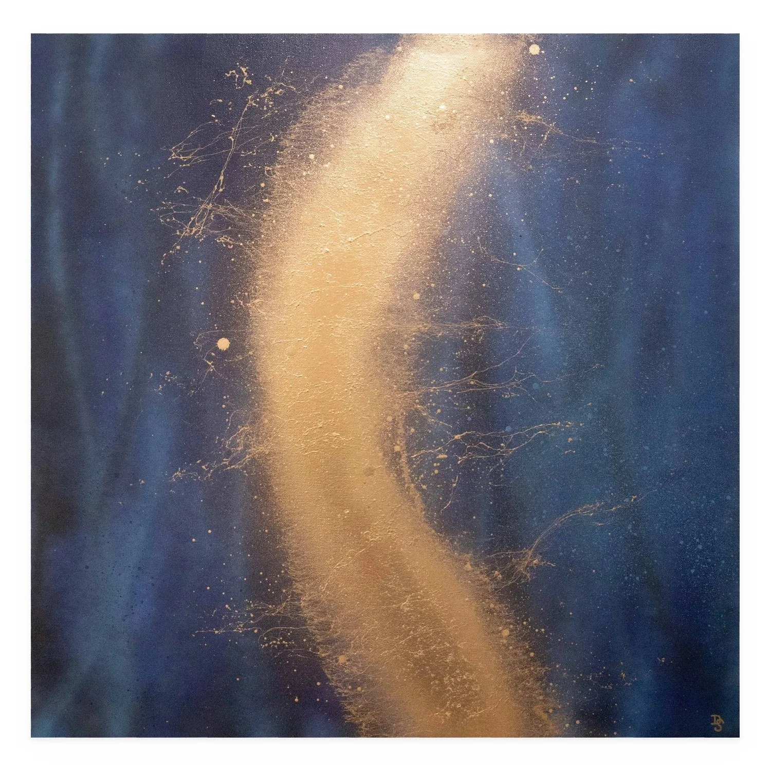 Native Grace by De-Anne Strange, 2026, spray paint on canvas wrap