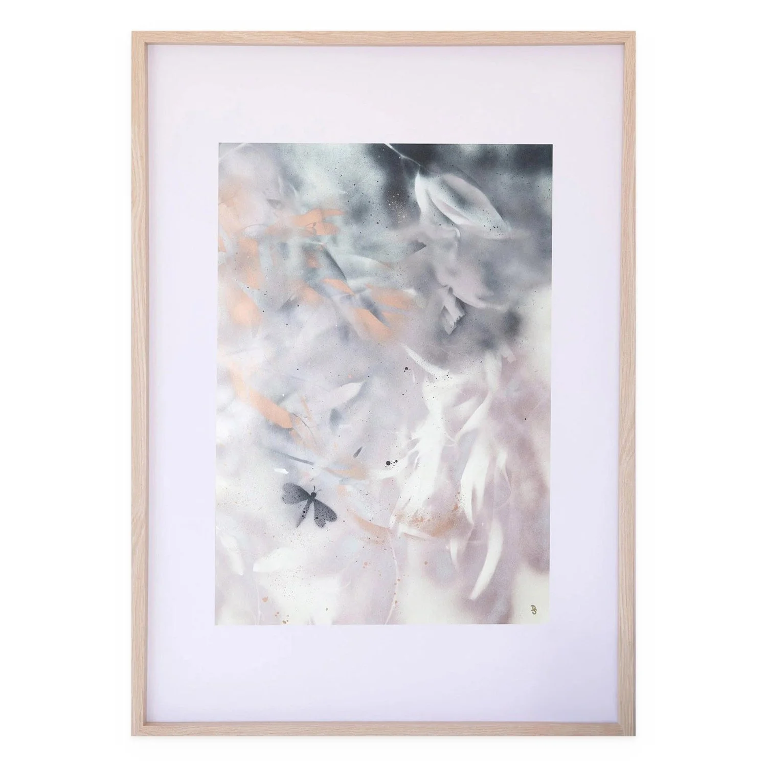Dusty Pink by De-Anne Strange, 2026, original painting on paper