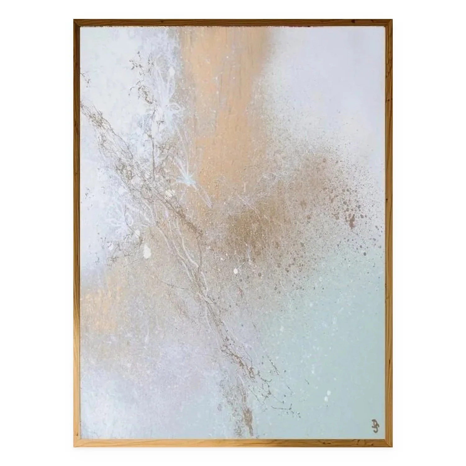 Mini Moments - Flowers by De-Anne Strange, 2026, original painting on wood panel
