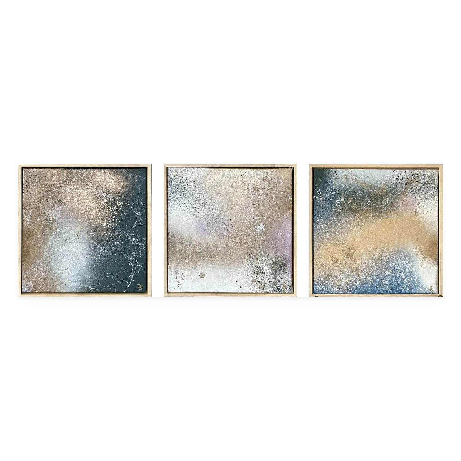 Mini Moments x 3 set (set of three) by De-Anne Strange, 2026, original painting on canvas