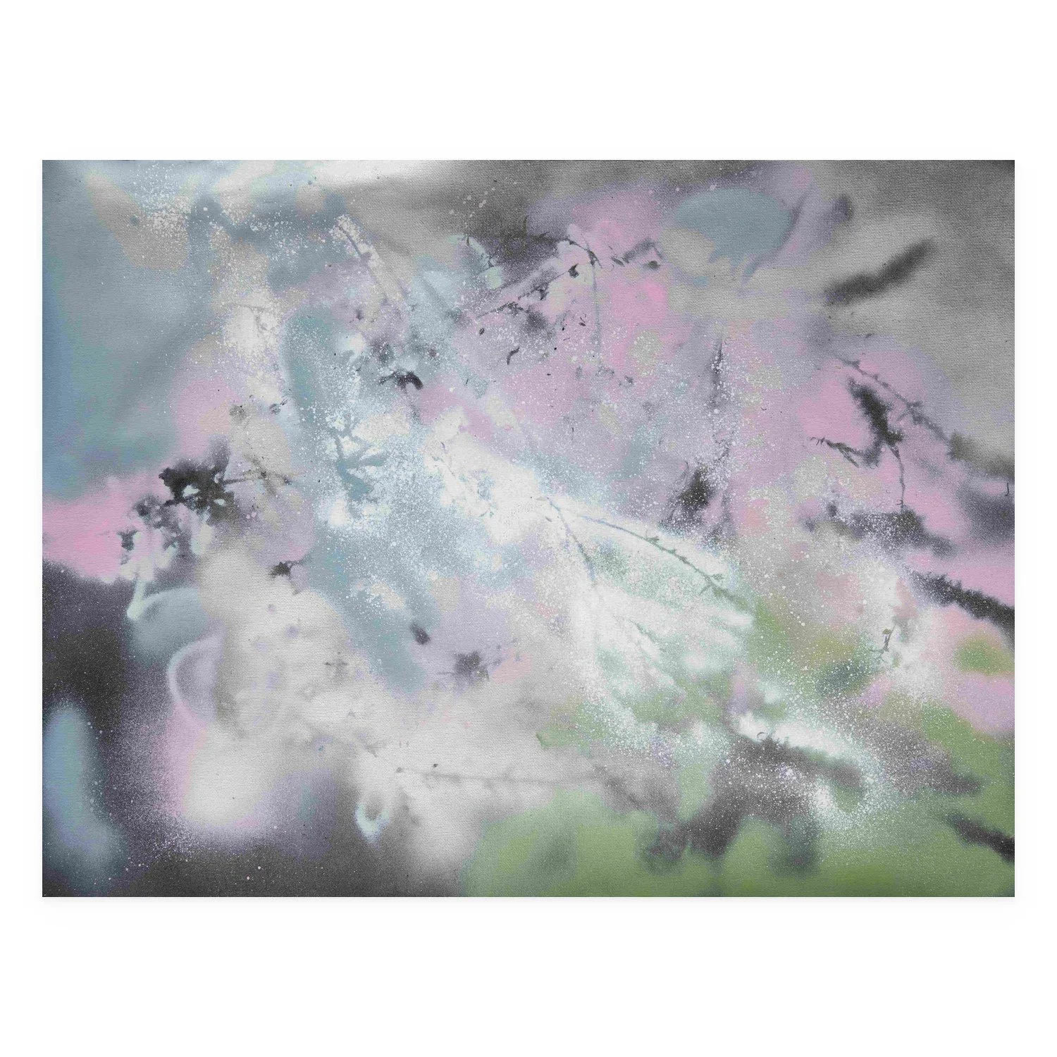 Sprinkle of salt by De-Anne Strange, spray paint on canvas