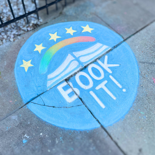 Pizza Hut Book It Sidewalk Chalk Throwback