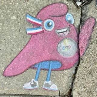 Paris Olympics Chalk Art