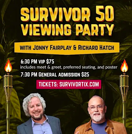 Survivor 50 Watch Party Hosted By Jonny Fairplay &amp; Richard Hatch
