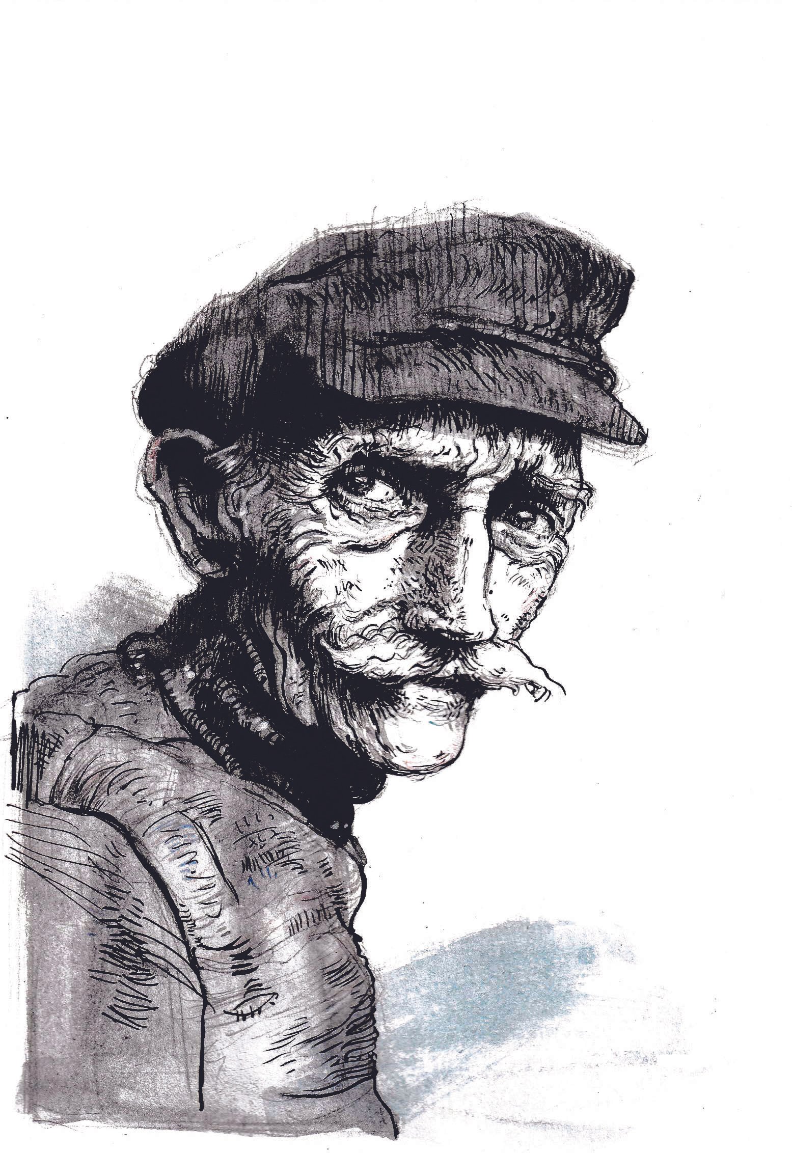 Man with moustache