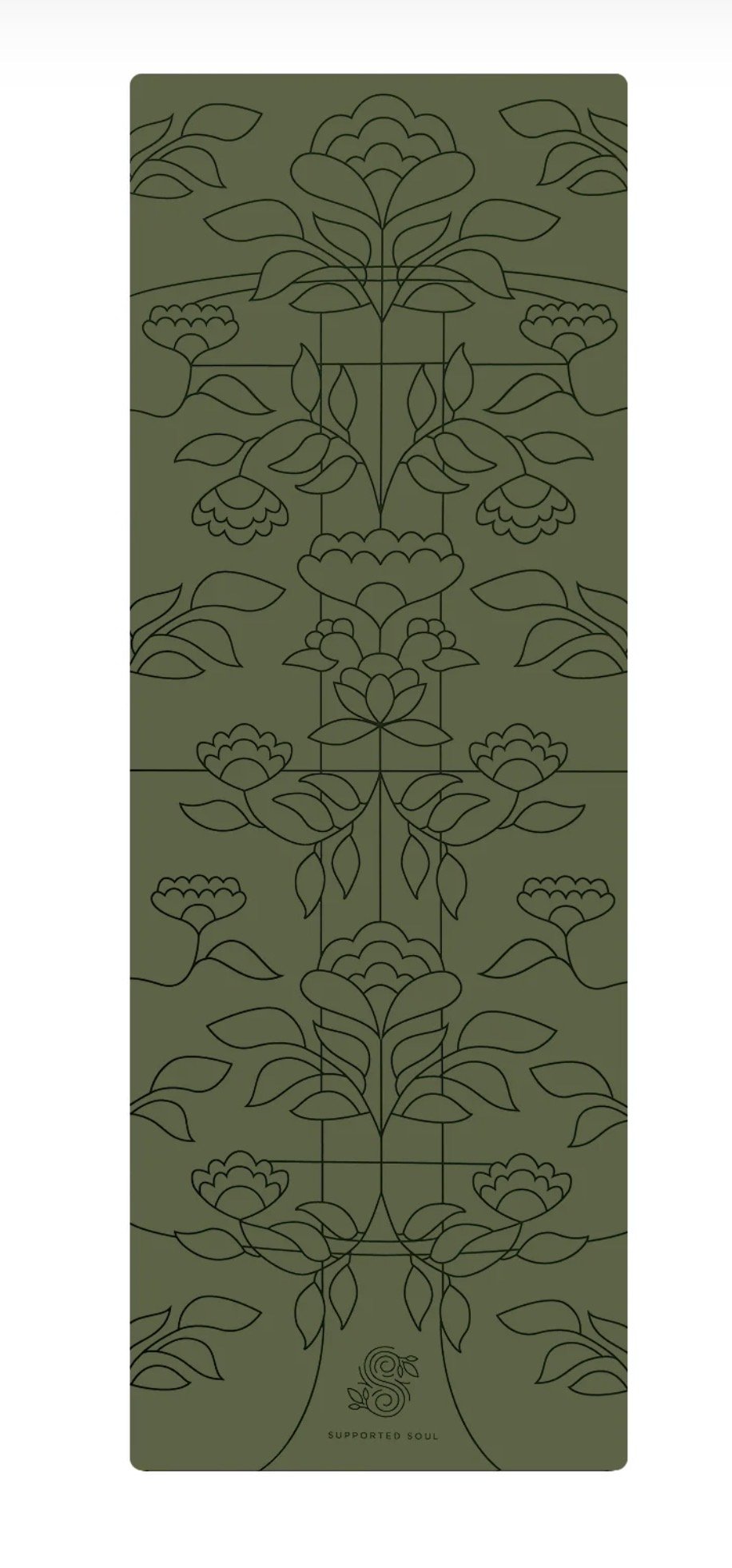 Supported Soul Pro Grip Floral Alignment - PU Yoga Mat [5mm, Woodland]  $167.00