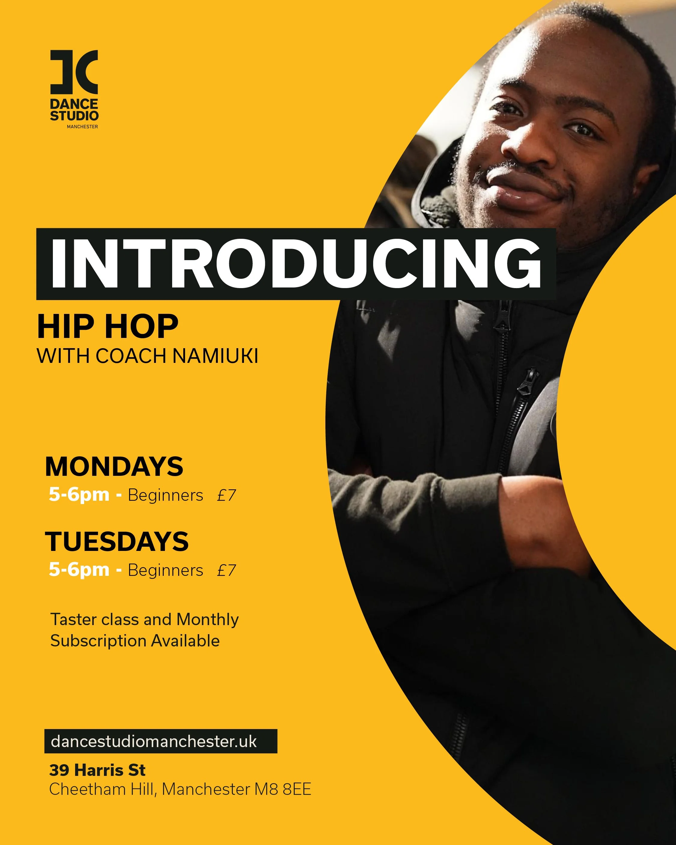 Hip Hop – Beginners  | Monthly Subscription | Adult (Stockport)