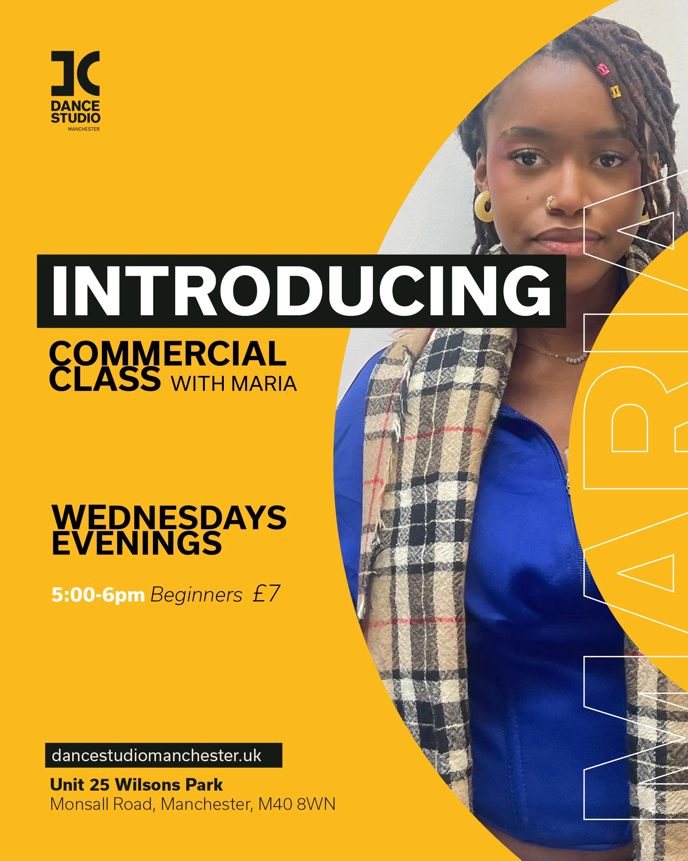 Commercial Class - Monthly Subscription -  1hr class £7/per class/per person