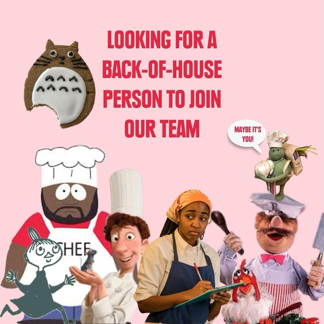 We are looking for a baker/pastry chef who has 2 years minimum experience, ability to multi task, prep, place orders with suppliers, great time management, and knowledge of bread making, and laminated pastry. Both are ideal, but willing to train the 