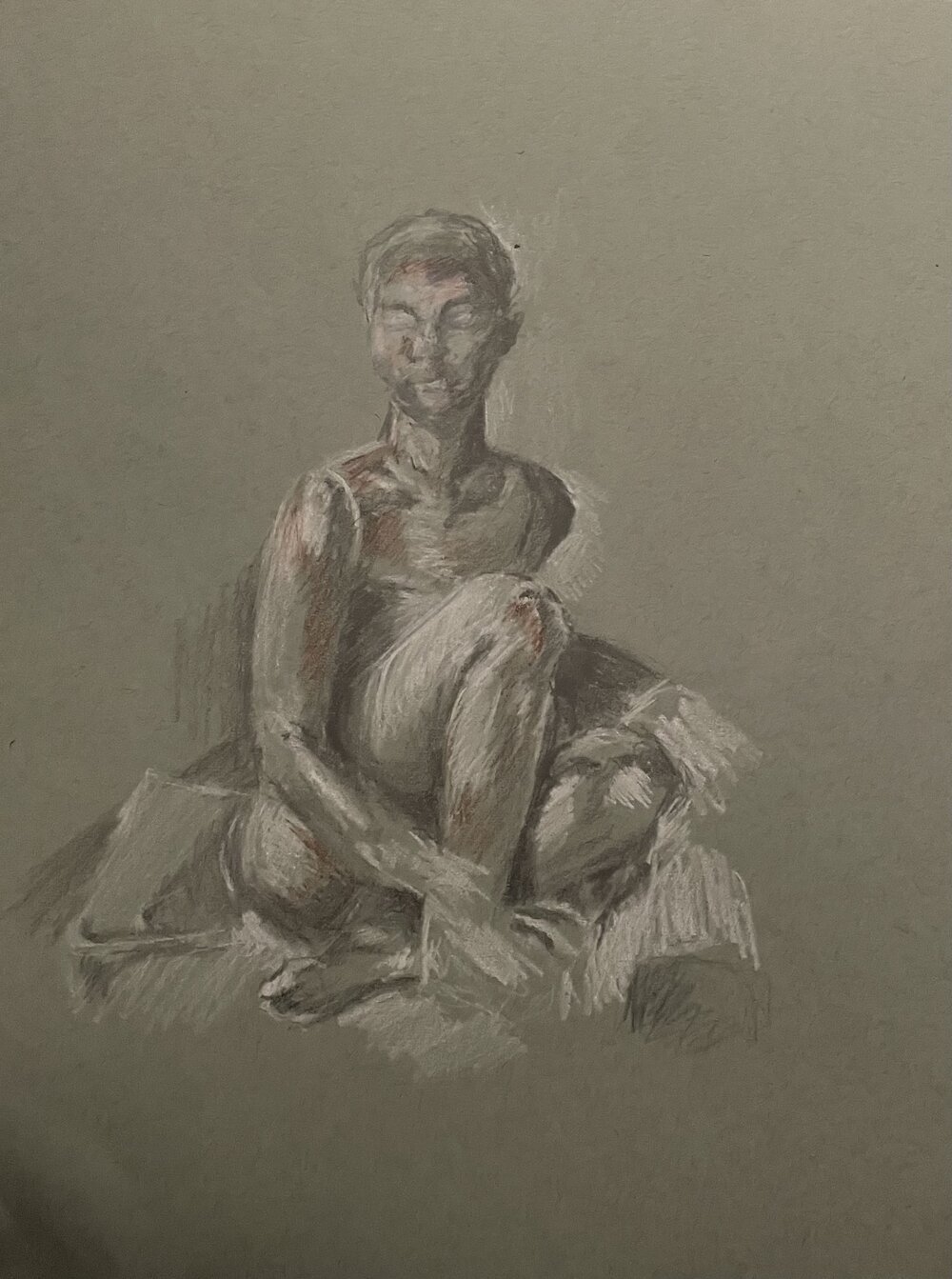 overzoom; charcoal on shaded parchment