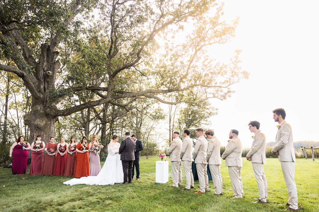 Golden leaves, bold blooms, and the sweetest "I do." 

This fall ceremony was bursting with color, warmth, and all the love &mdash; the perfect backdrop for a couple who wanted their day to feel vibrant, heartfelt, and full of life.

Fall w