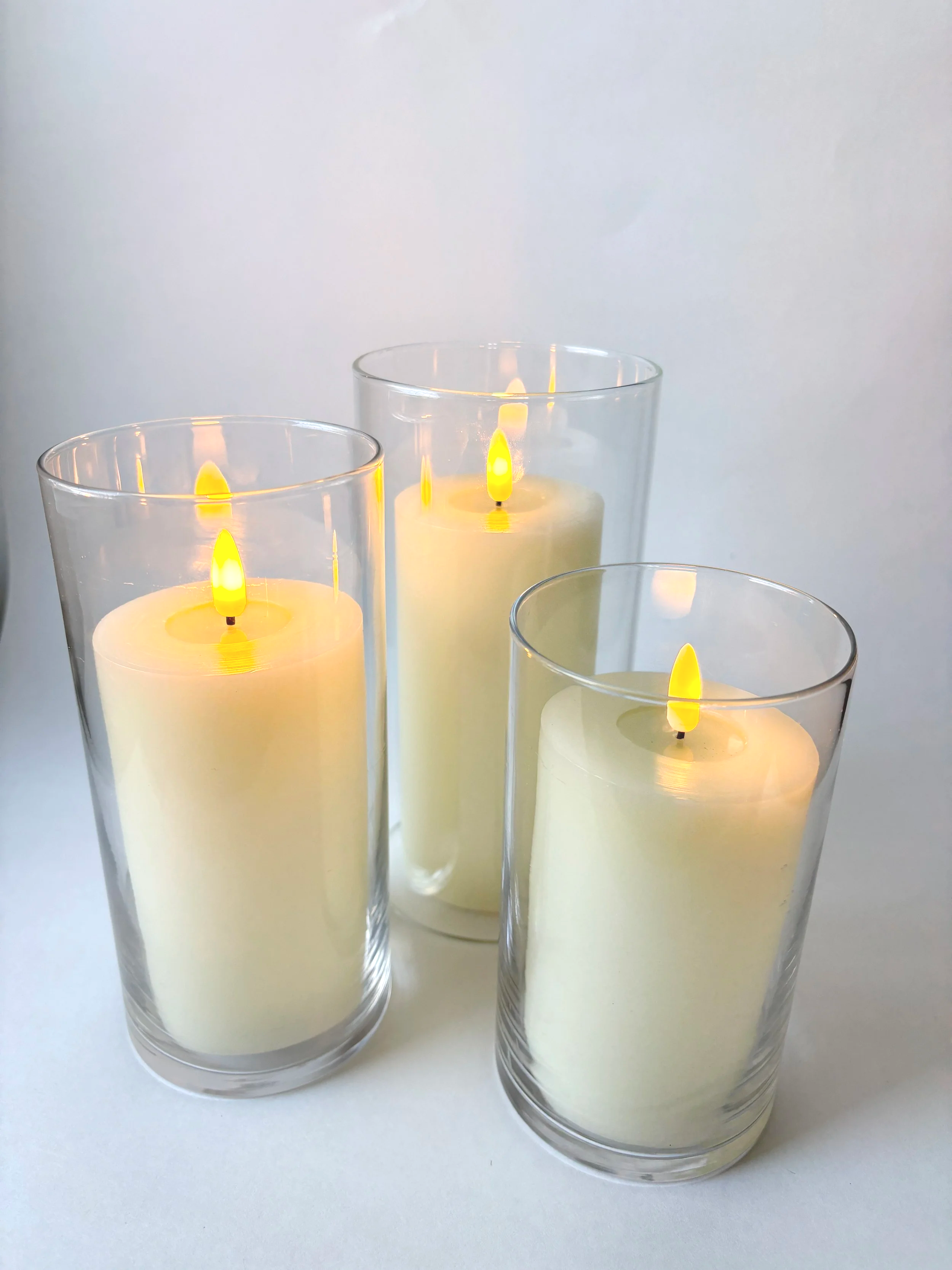Hurricane Pillar Candle Holders