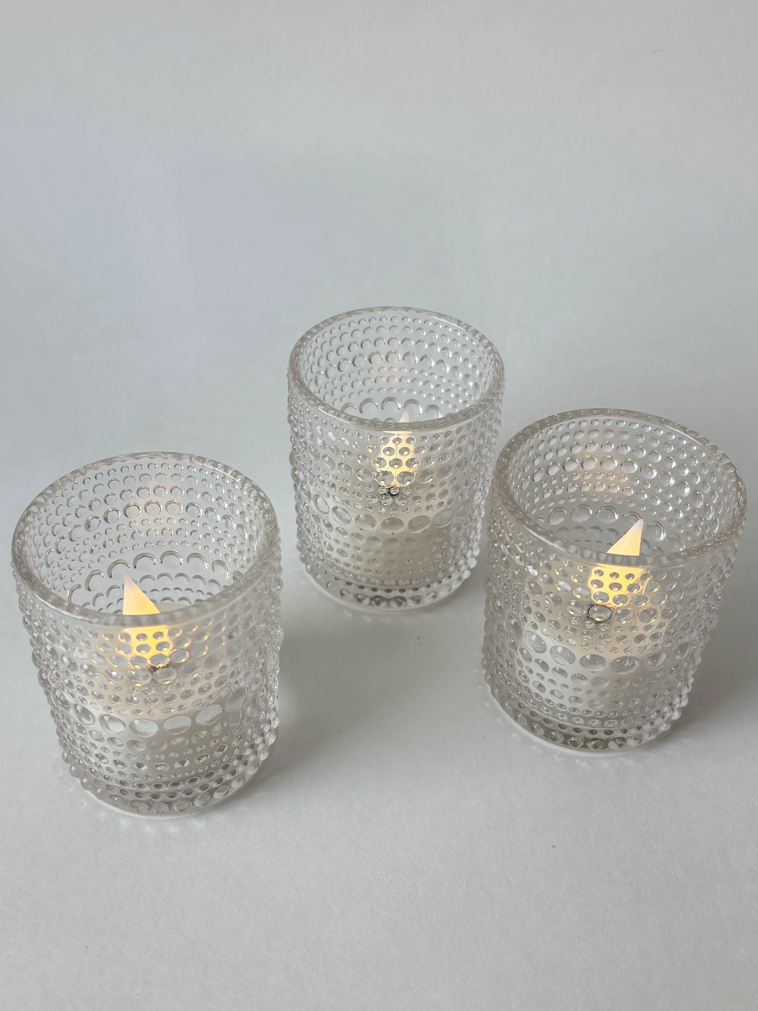 Beaded Glass Votives