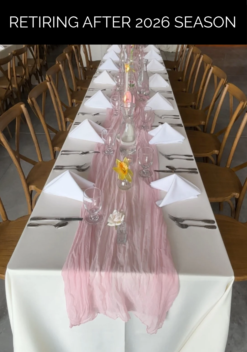 Pink Table Runner (Retiring)