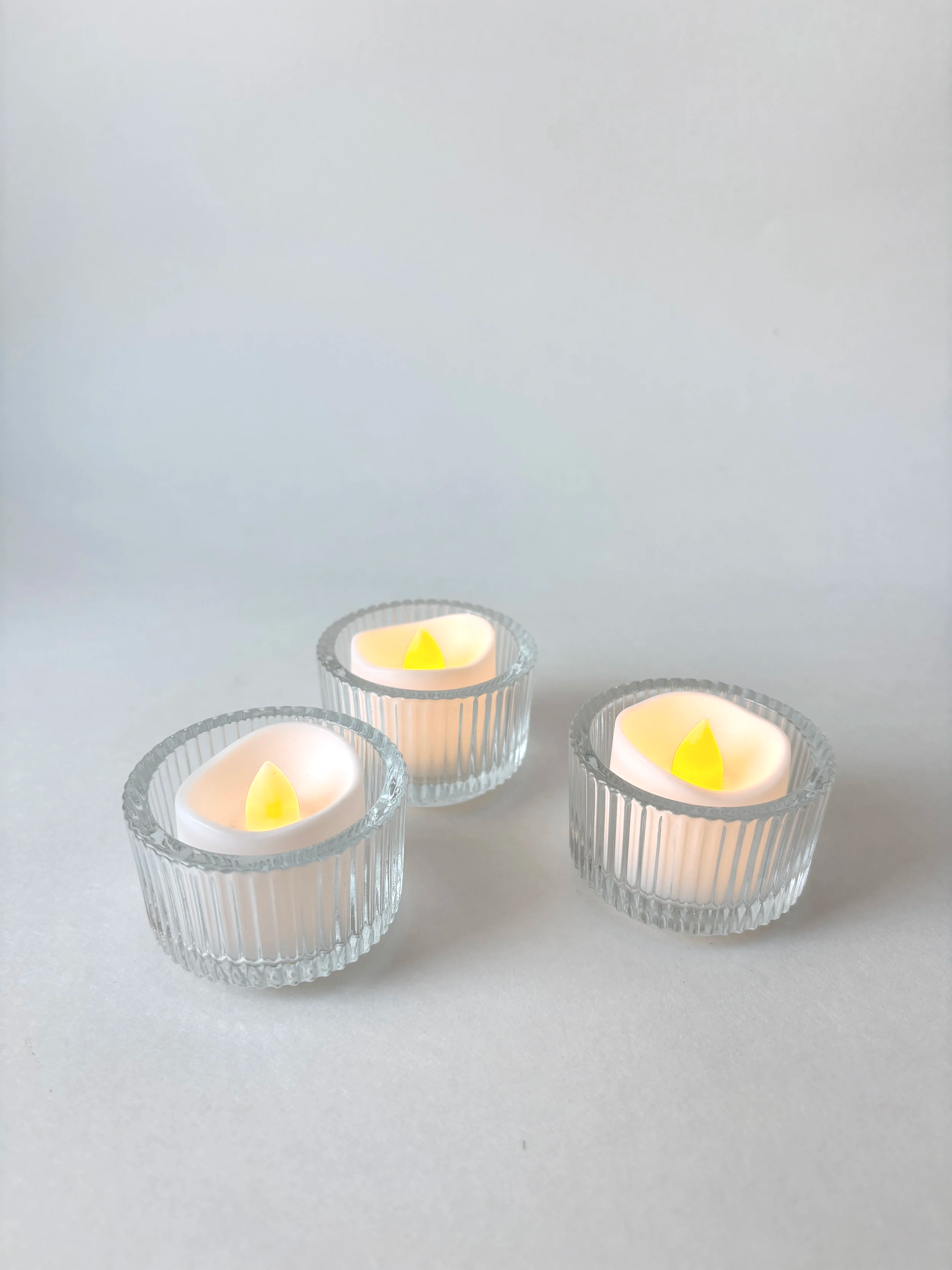 Modern Ribbed Tealight Holder