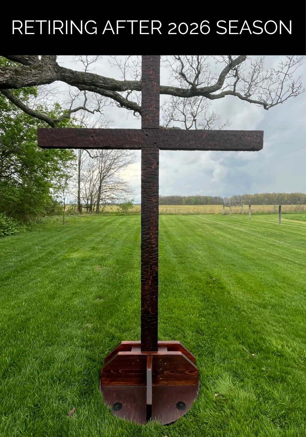 Wood Ceremony Cross (Retiring)