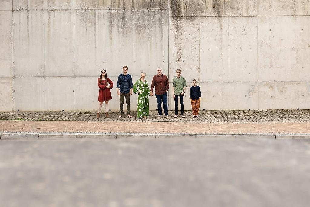  Family photo shoot with an Urban theme in the streets of Mossel Bay. 