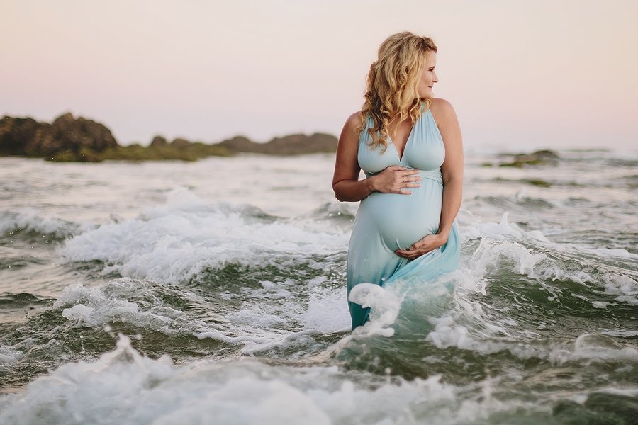  Sunset Beach Maternity Portraits in the Garden Route. 